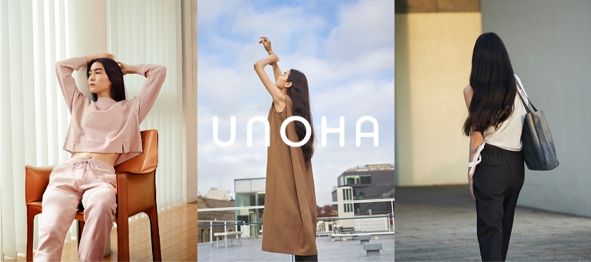 今年3月に（株）アシックスからローンチしたライフスタイルブランド「UNOHA（ウノハ）」、関西初のポップアップ7月21日（水）から阪急うめだ本店で